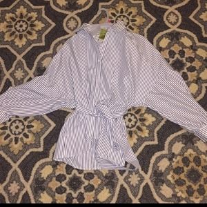 Favlux dolman style top with tie waist